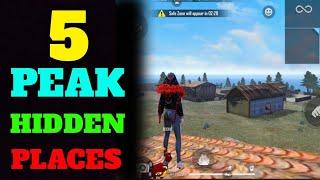 PEAK HIDDEN PLACE IN FREE FIRE ! TOP 10 HIDE PLACE IN BERMUDA MAP ! RANK PUSH TIPS ! Vivek gamer uk