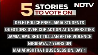 Five Top Stories Of December 16, Pick The Story You Want To Follow On NDTV 24X7