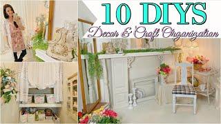 10 DIYS TIPS & TRICKS FOR HOME DECOR & CRAFT ORGANIZATION