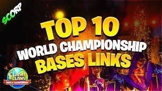 TOP 10 TH12 War Base Layouts + Links - 2019 World Championships