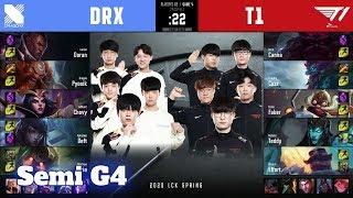 T1 vs DRX - Game 4 | Semi Finals Playoffs S10 LCK Spring 2020 | T1 vs DragonX G4