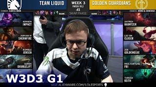 Golden Guardians vs Team Liquid | Week 3 Day 3 S10 LCS Spring 2020 | TL vs GG W3D3