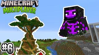 NEW FANTASY TREE HOUSE BUILD In Minecraft Multiplayer Survival! - Episode 6!