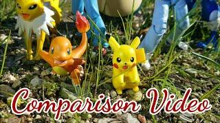 Pokémon Figure Review: Wicked Cool Toys Greninja, Lapras, Lunala, etc. "Comparison Video"