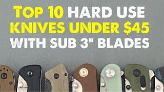 Top 10 Hard Use EDC Work Knives Under $45 with Sub 3" Blades pool