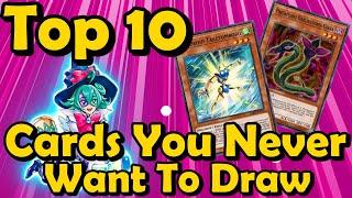 Top 10 Cards You Never Want To Draw (Garnets) in YuGiOh