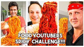 Level 9999 SPICY Korean FIRE NOODLE Challenge with Mark Wiens and Sonny!!! (ULTIMATE Collaboration!)