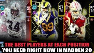 THE BEST PLAYERS AT EACH POSITION YOU NEED RIGHT NOW! GLITCHY CARDS! | MADDEN 20 ULTIMATE TEAM