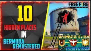 Top 10 Hidden Places for rankedmatch in Barmuda remastered 2.0||Hidden place Barmuda 2.0||2021