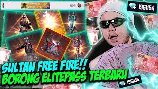 SULTAN FREE FIRE BORONG ELITEPASS TERBARU AUTO JADI TOP GLOBAL BADGE!! - FREE FIRE INDONESIA