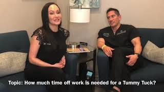 How much time off work is needed for a tummy tuck?