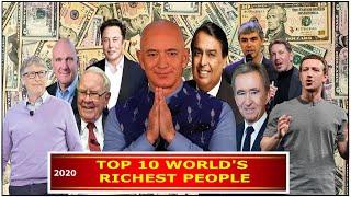 Worlds Top 10 richest people - Aug 2020