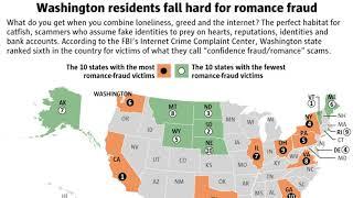 Washington is No. 6 of top 10 states where people are most likely to fall for a romance scam