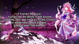 TOP 10 TOUHOU GIRLS WHO WENT TO EPSTEIN'S ISLAND