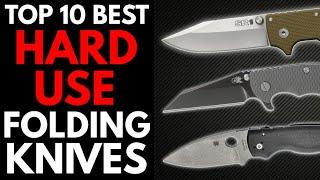 Top 10 BEST Hard Use Folding Knives AVAILABLE NOW 2020