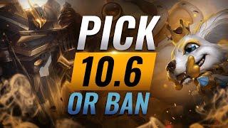 OP Pick or Ban: BEST BUILDS For EVERY Role - League of Legends Patch 10.6