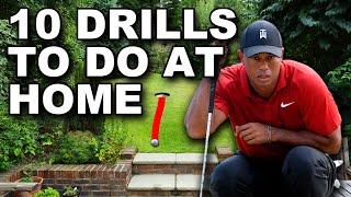 TOP 10 GOLF TIPS + DRILLS TO DO AT HOME