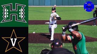 Hawaii vs #2 Vanderbilt (Game 2) | 2020 College Baseball Highlights