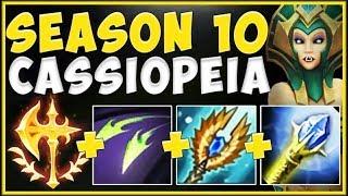 NEW SEASON 10 CONQUEROR HEALING IS 100% UNFAIR ON CASS! CASSIOPEIA TOP SEASON 10! League of Legends