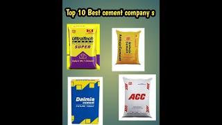 Indian Top 10 Best cement company s