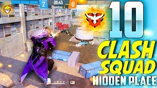 Top 10 Clash Squad Tips And Tricks | cs hidden place in free fire | cs rank hidden place