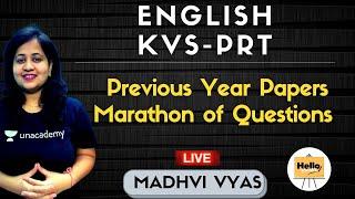 Previous Year Papers - Marathon of Questions | English - KVS - PRT | Madhvi Vyas