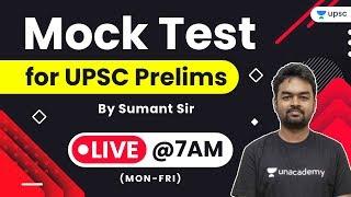 Mock Test for UPSC Prelims 2020 by Sumant Sir