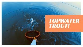 Top Water Trout Action!  Port Mansfield Kayak Fishing