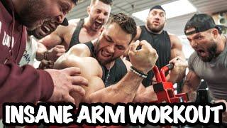 PROS vs BROS ARM WORKOUT | BODYBUILDING POSING 101