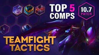 Top 5 BEST Team Comps for RANKED in Teamfight Tactics Patch 10.7