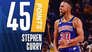 Steph Curry Was SCORCHING HOT 45 PTS & 10 REB 