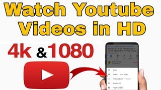 How to fix Youtube 480 P Resolution problem | Why youtube stuck at 480 P | how to watch hd Videos |