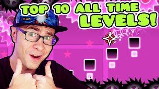 Top 10 Downloaded GEOMETRY DASH Levels OF ALL TIME