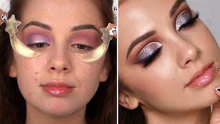 GLITTER MAKEUP TUTORIAL ( kinda lol ) things were not going smoothly but I tried