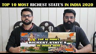 TOP 10 RICHEST STATE IN INDIA 2020 | PAKISTAN REACTIONS