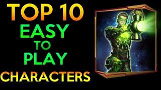 TOP 10 EASY TO PLAY CHARACTERS INJUSTICE 2 MOBILE