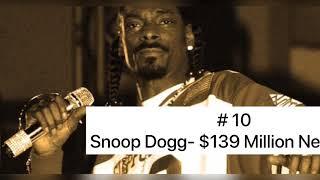 Top 10 Richest Rappers in the World|| Who is the number one?