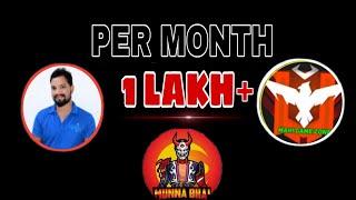 ||Top 10 Telugu YouTubers salary in FreeFire || Per Month ₹ 1 LAKH + Salary  || FFAGaming ||