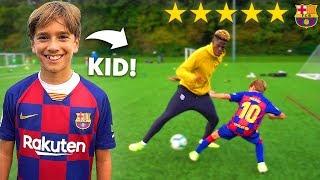 10 YEAR OLD KID MESSI CALLED ME OUT.. I LOST THIS FOOTBALL COMPETITION