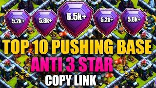 World’s Best TOP 10 PUSHING BASE + LINK | Town Hall 13 TROPHY BASE | TH13 PUSHING BASE