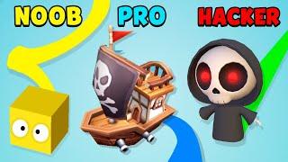 NOOB vs PRO vs HACKER - Paper.io 3D