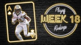 2020 Fantasy Football - Wild Card Weekend Rankings