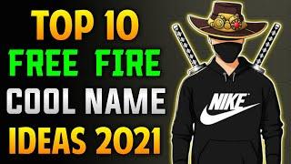 Top 10 Cool Names For Free Fire || Top 10 Unique Names For Free Fire || Top 10 Attitude Names For FF