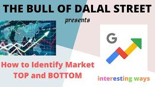 Interesting ways to find Market TOP and BOTTOM | Google Trends | Stock Market