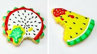 Top 10 Amazing Cookies Decorating Tutorials In The World | Beautiful Fruit Cookies Decorating Ideas