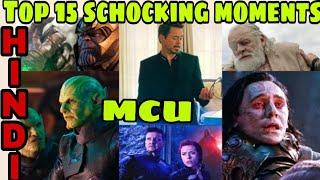 Top 15 most shocking moments in MCu | endgame, infinity war,civilwar, Ragnarok  Hindi CAPTAIN HEMANT