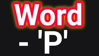 Top 10 positive words start with Letter - ‘P' ll Word - P..!!