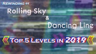 Rolling Sky & Dancing Line - Top 5 Best Levels in 2019