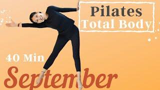 September Full Body Pilates Workout | 40 Minute At Home No Equipment With Moving Mango