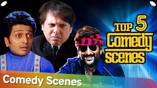 Top 5 Bollywood Comedy Scenes Akshay Kumar | Riteish Deshmukh | Govinda - Best of Bollywood Comedy